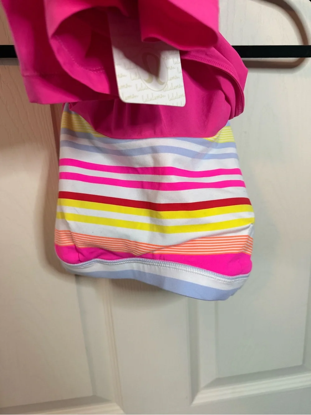 Lululemon Amped Racerback Tank Top Built in Bra Pink Woman’s Size 10 NEW!